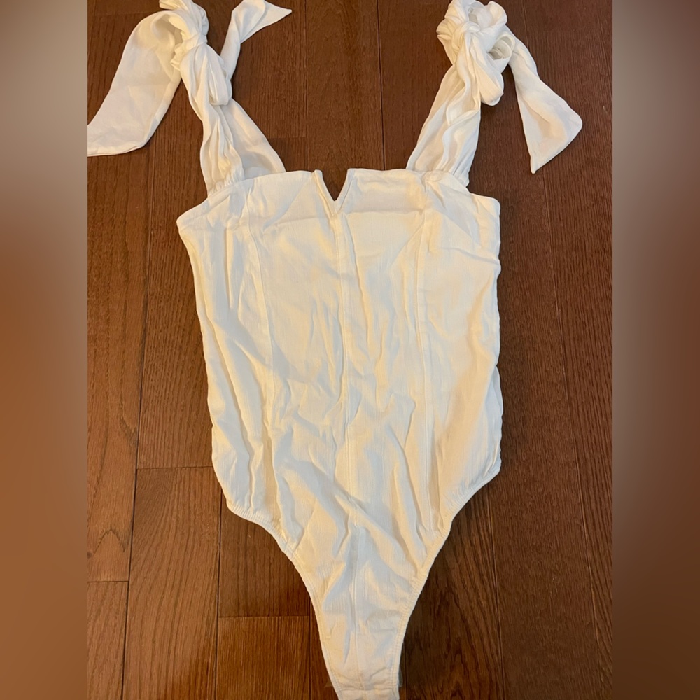 Free People Intimately White Lola Bodysuit